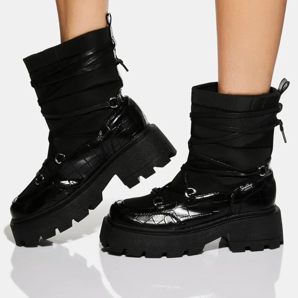Shellys London US 9 Black Snowfall Snow Boots EU 40